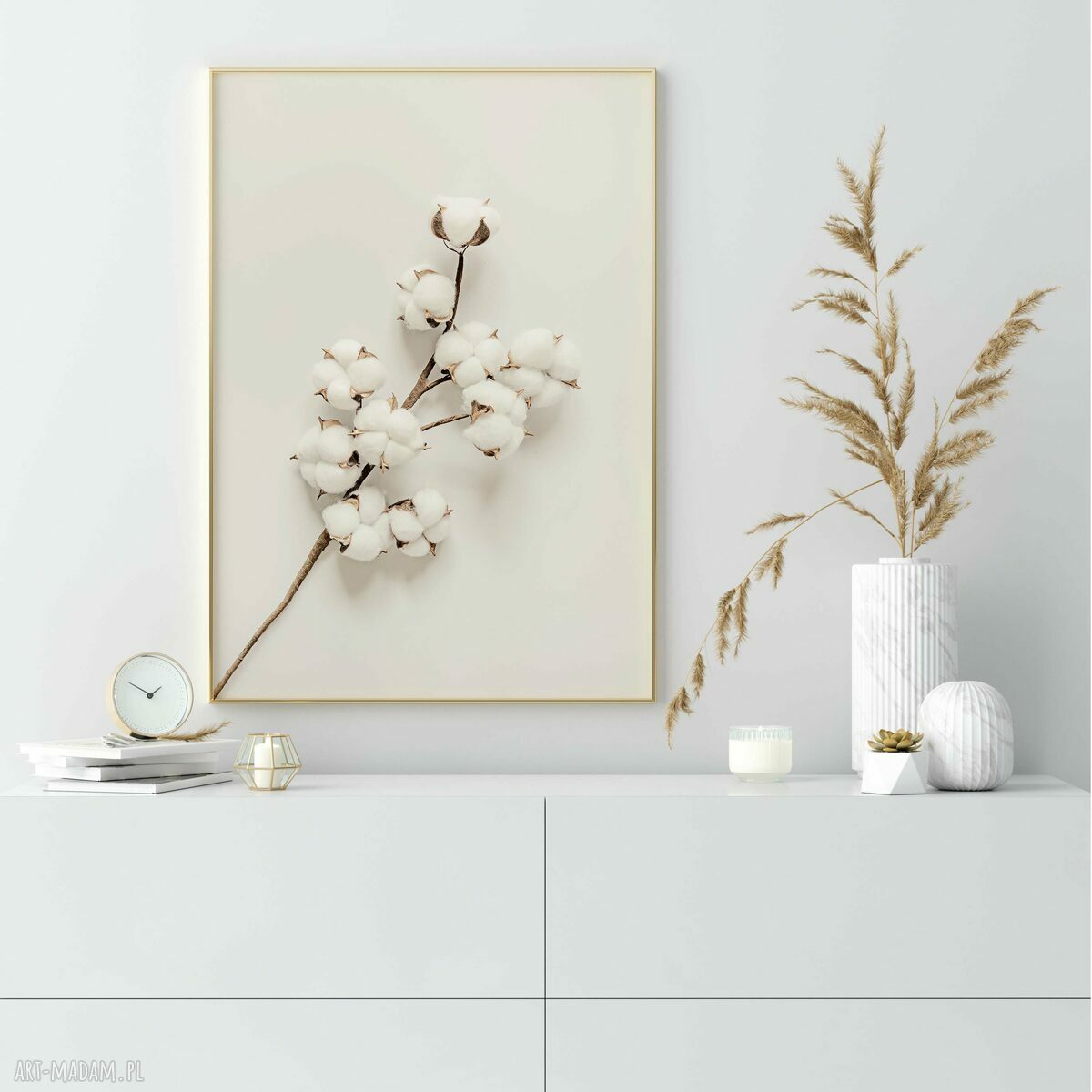 Tryptyk Boho II - zestaw 3 plakatów 40x50 cm z roślinami w beżach