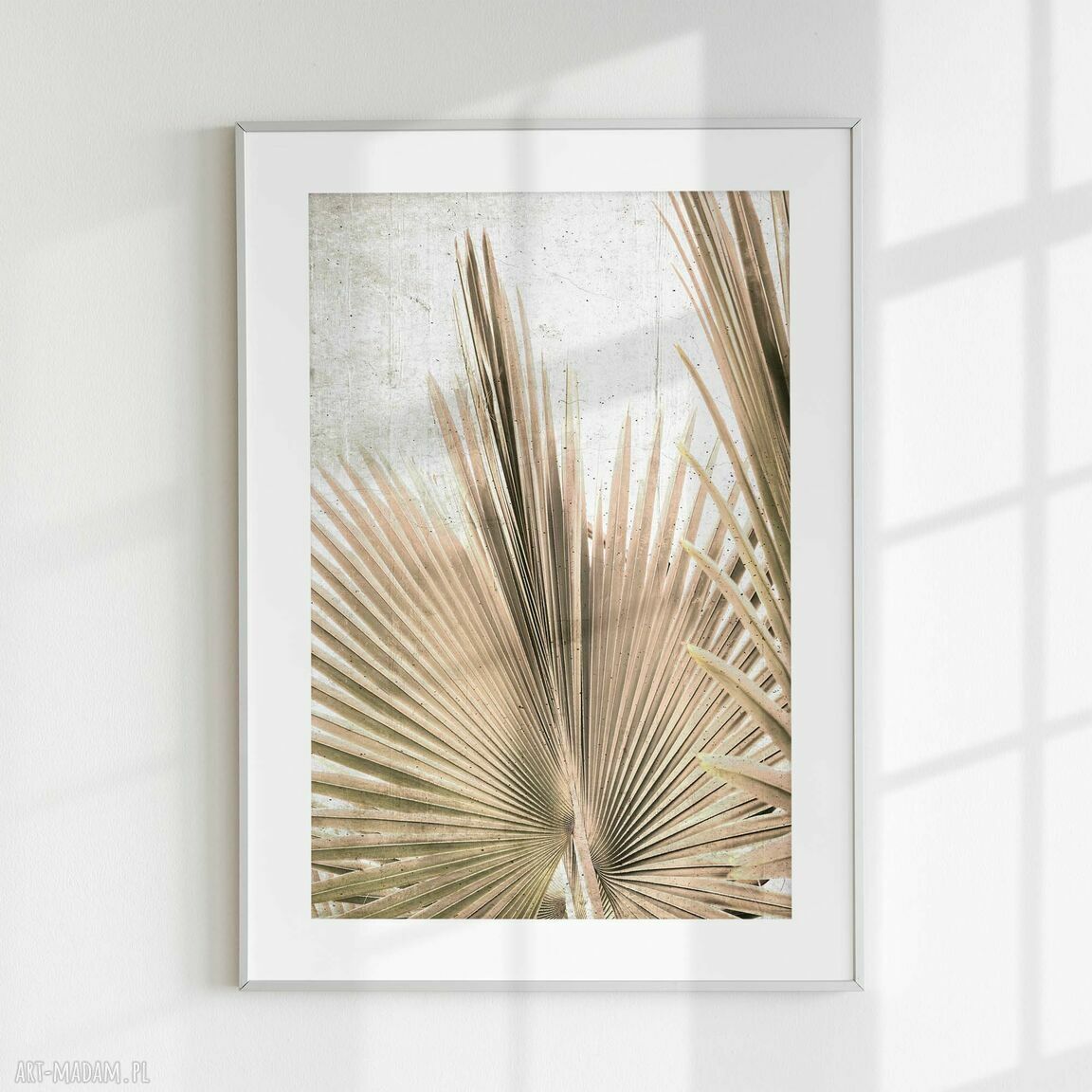 Zestaw plakatów 2x 50x70 cm - liście palmy boho (flow_12)