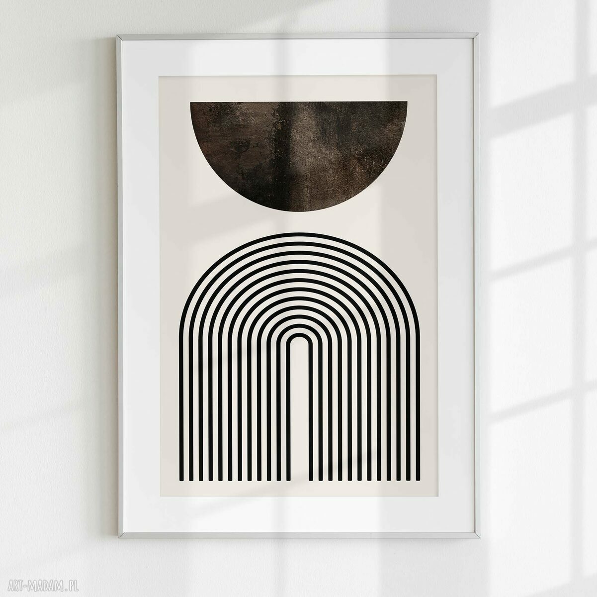 Zestaw plakatów 40x50 cm boho Mid Century Modern - księżyc i słońce (3 szt.)