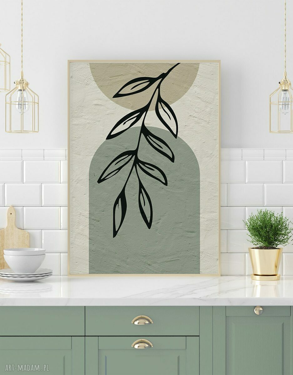 Zestaw plakatów 50x70 cm - Abstrakcja boho Tryptyk (set177)
