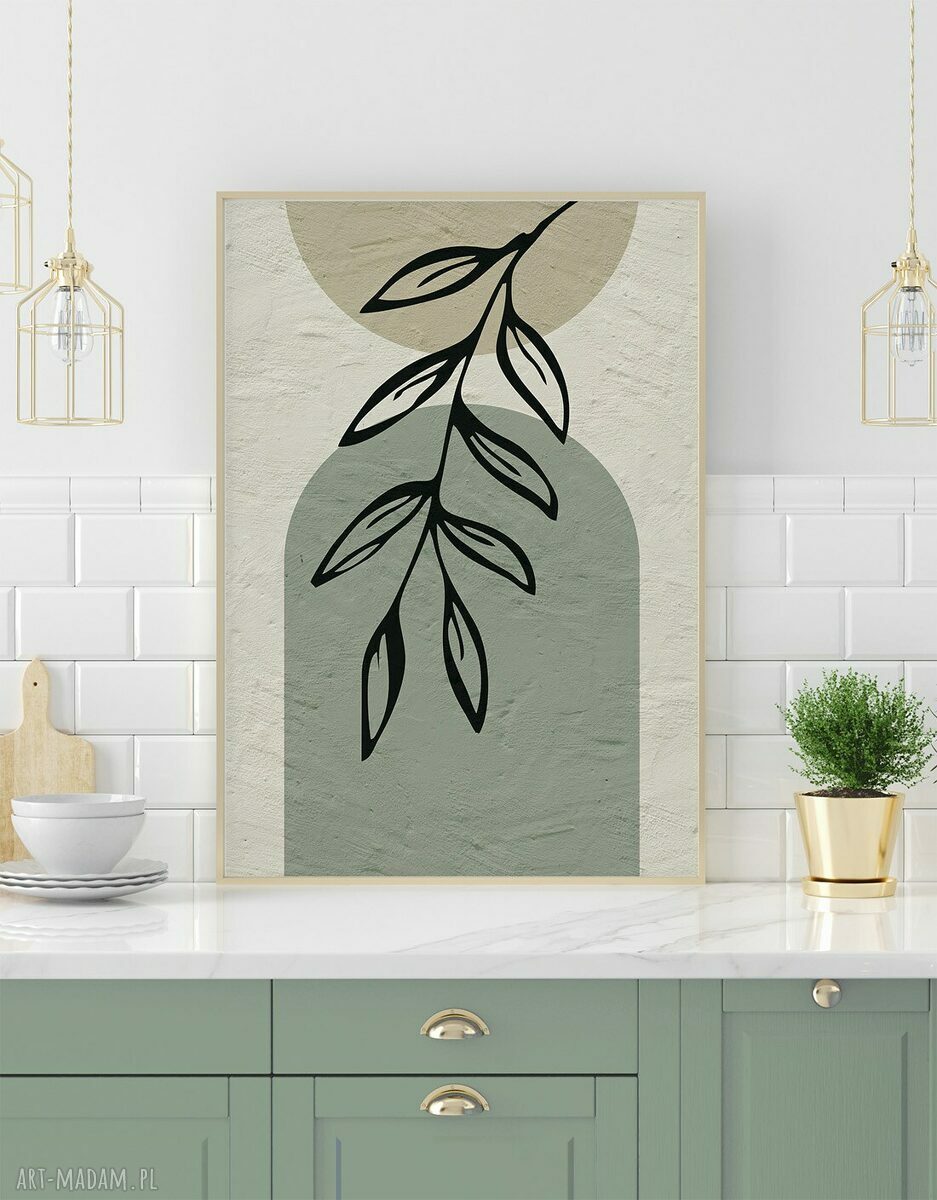 Zestaw plakatów 40x50 cm Abstrakcja boho - tryptyk 3 szt.