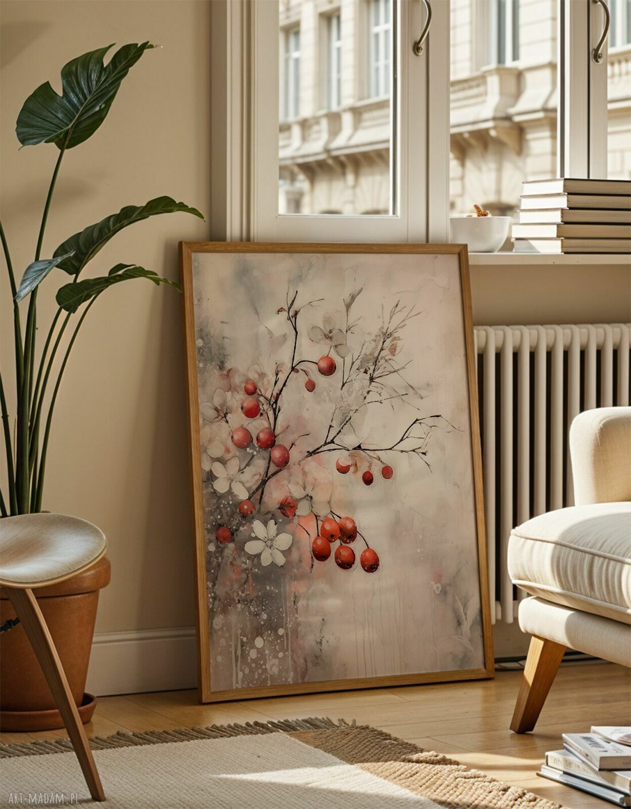 Botaniczny tryptyk: zestaw plakatów 30x40 cm Gałązki z owocami