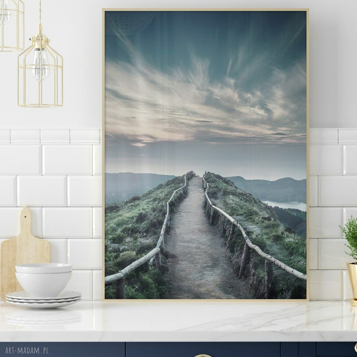 Zestaw plakatów 50x70 cm Pejzaże i natura (96) - tryptyk do sypialni (3 szt.)