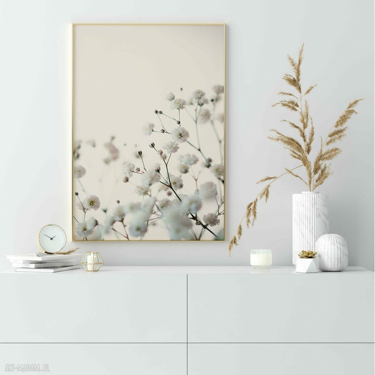 Zestaw plakatów 50x70 cm Tryptyk Baletnica Boho - 3 szt. w beżach
