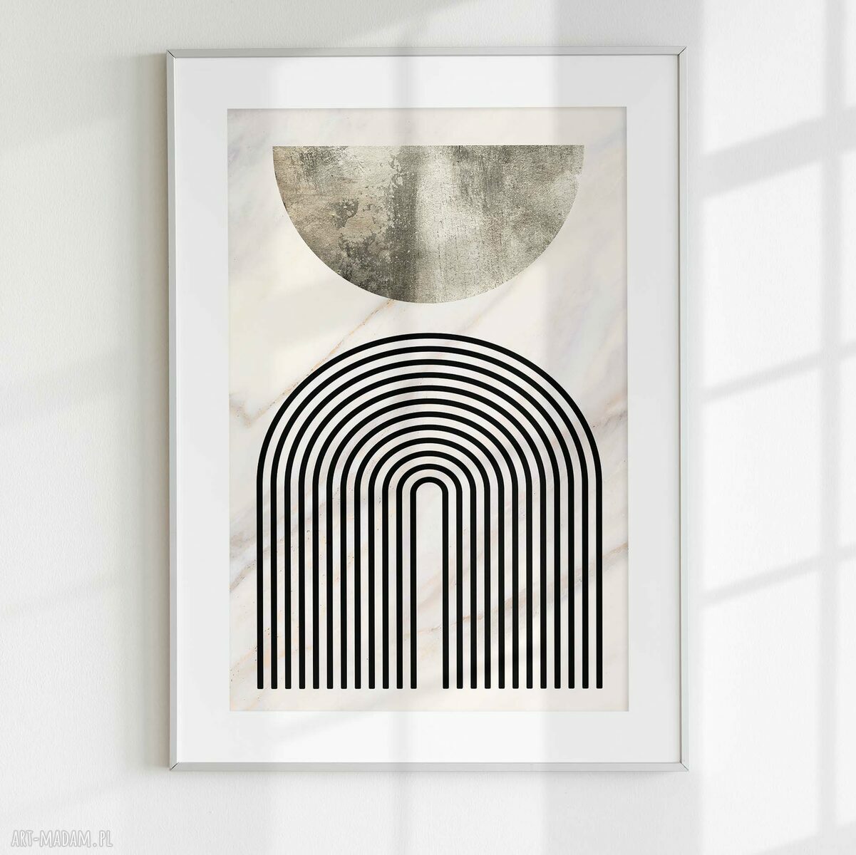 Zestaw plakatów 40x50 cm Boho w stylu Mid Century Modern - tryptyk abstr_13 (bez ram)
