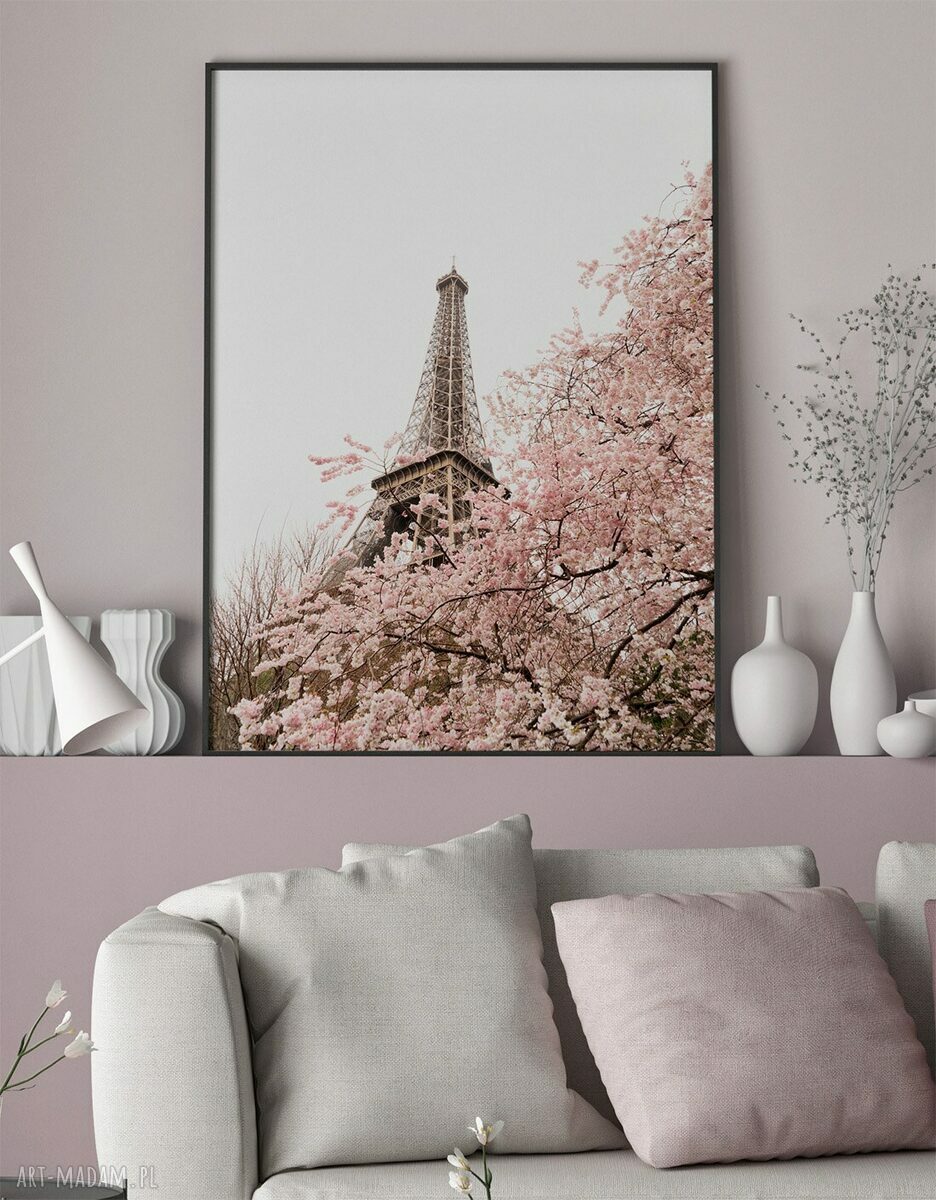 Zestaw plakatów 2 szt. 30x40 cm - Róże i Wieża Eiffla (bez ram)