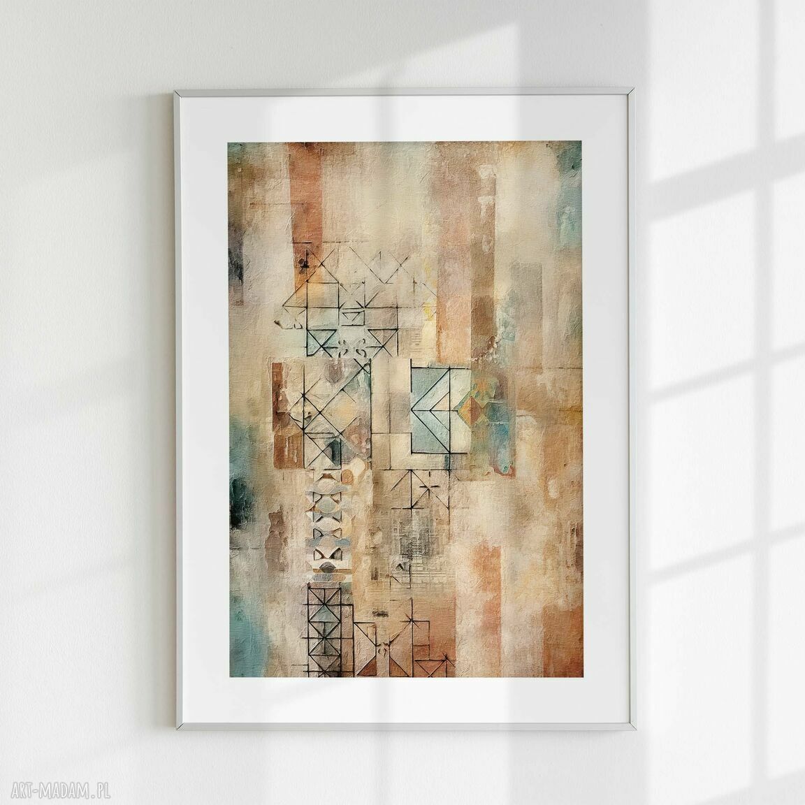 Zestaw plakatów 30x40 cm - tryptyk abstrakcji abst23