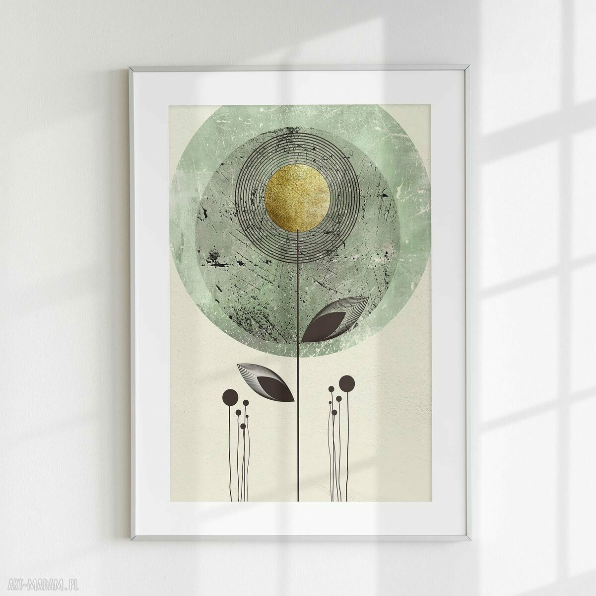 Zestaw 2 plakatów 30x40 cm - abstrakcyjne kwiaty (set22)