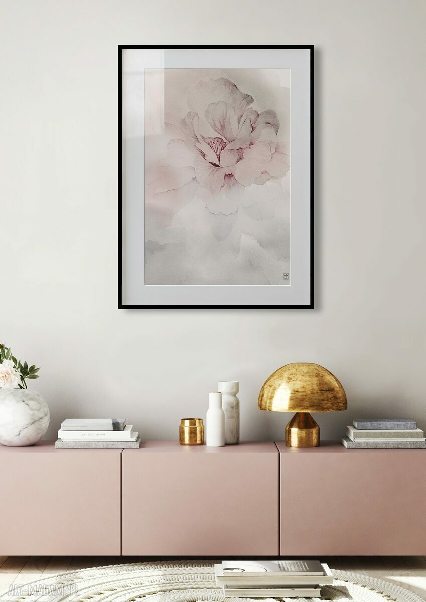 Zestaw 2 plakatów 40x50 cm - pastelowe kwiaty (bez ram)