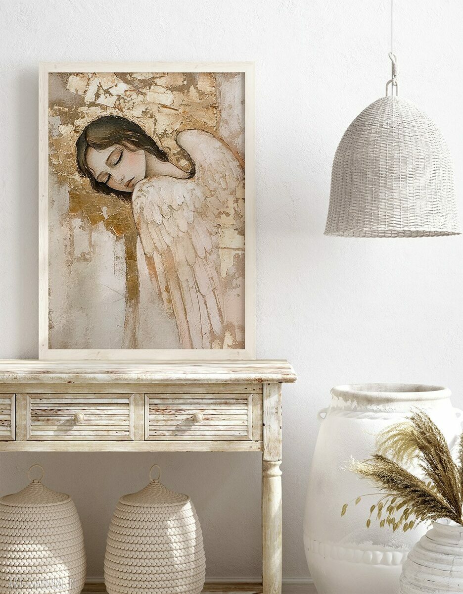 Zestaw plakatów 2 szt. 50x70 cm Śpiące Anioły - elegancka dekoracja do domu