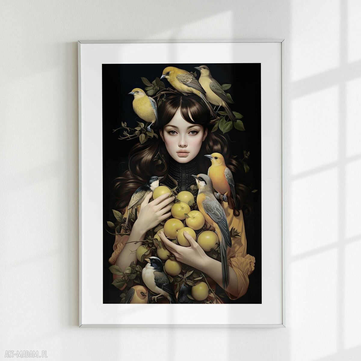 Eklektyczny tryptyk z ptakami - zestaw 3 plakatów 50x70 cm