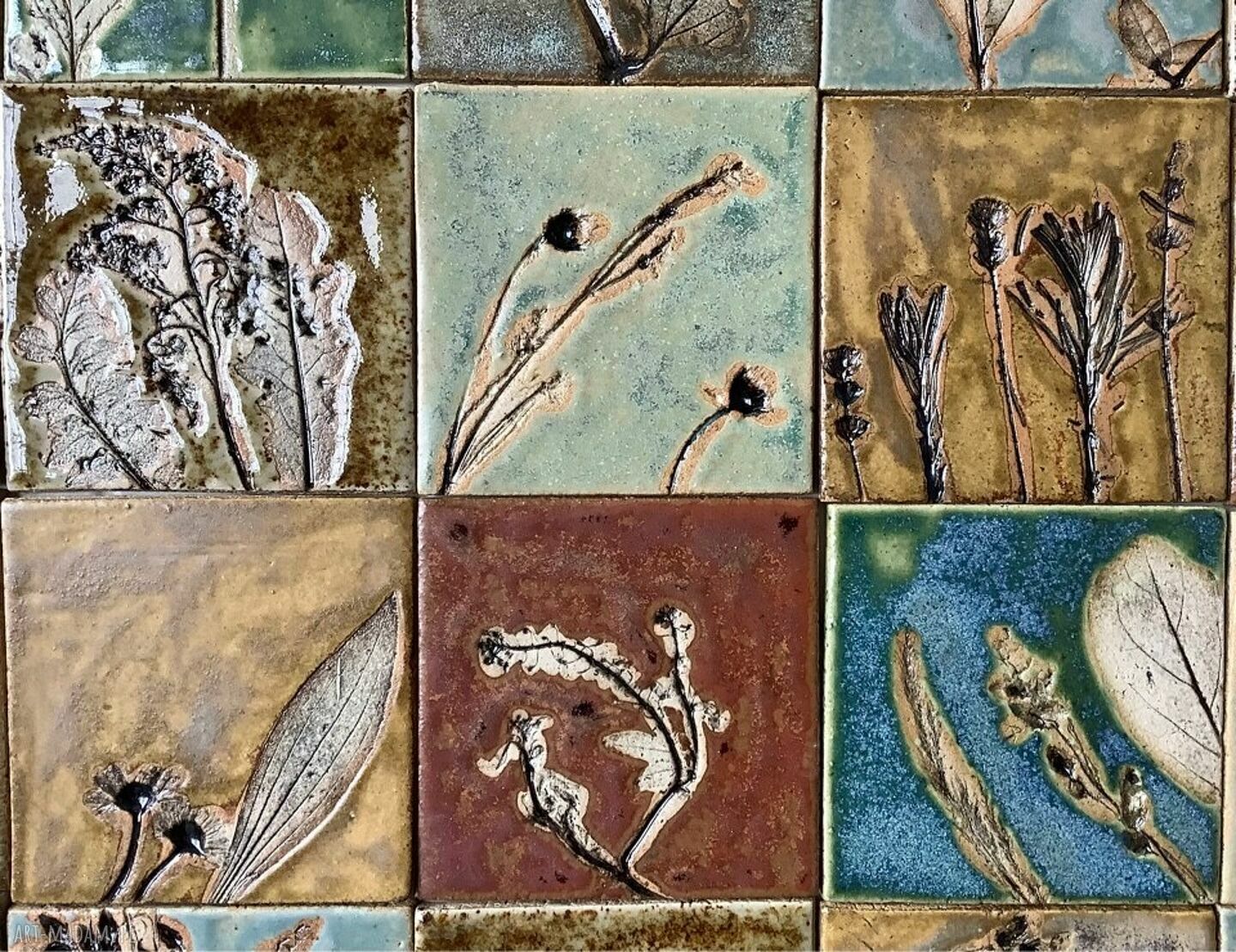 Zestaw płytek ceramicznych Tajemniczy ogród IV (55 x 55 cm)
