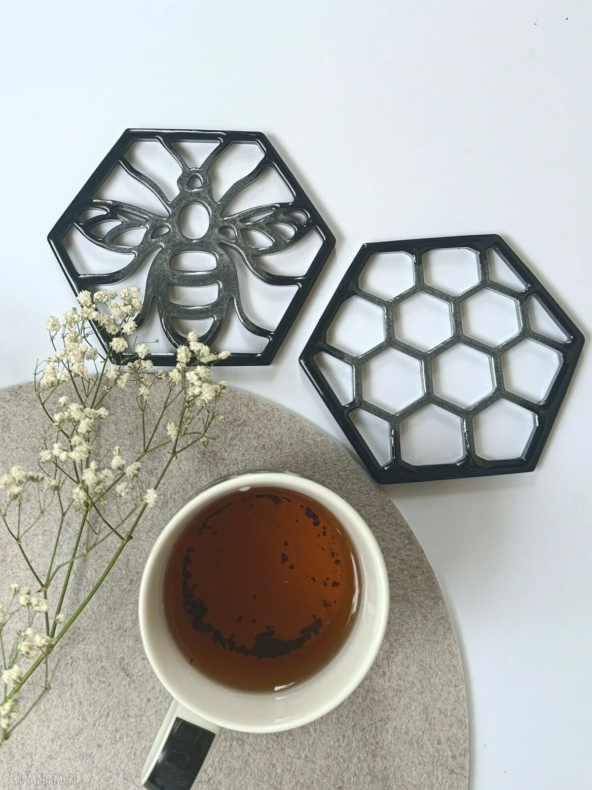 Zestaw podkładek „Dark Honey”