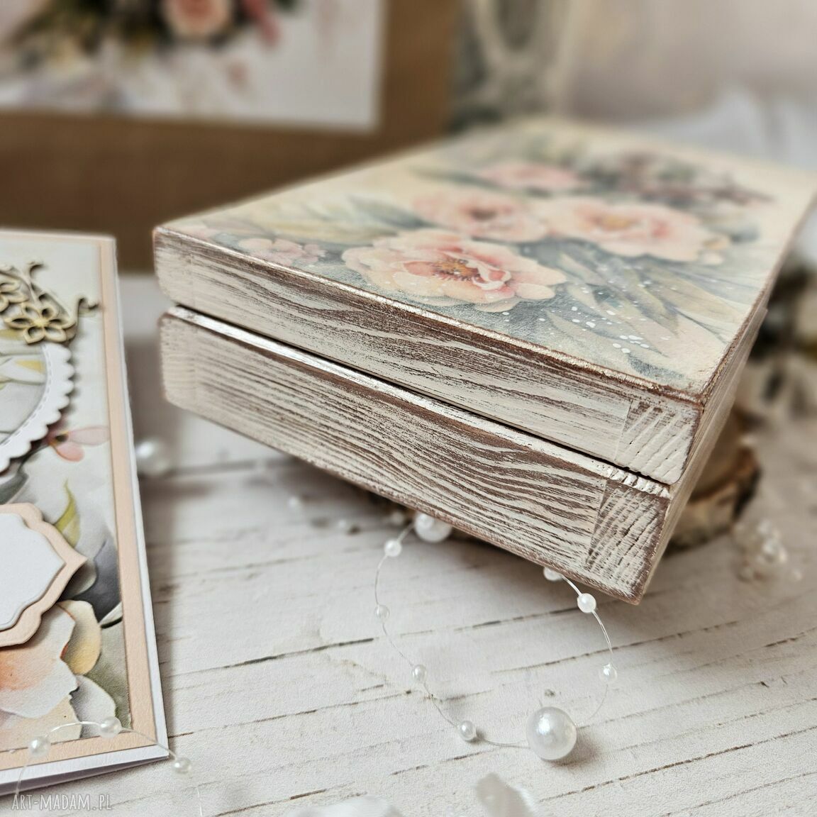 ślub: Zestaw prezentowy na ślub: pudełko, karteczka personalizowana, torebka