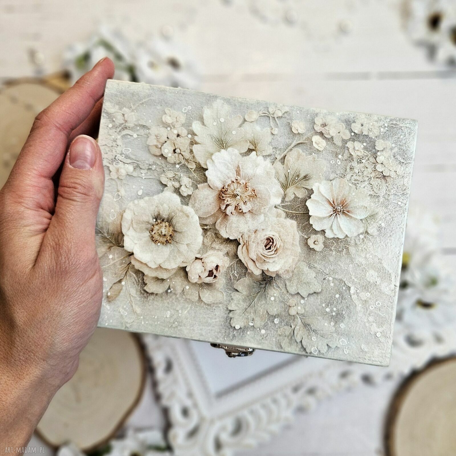 ślub: Zestaw prezentowy na ślub: pudełko, karteczka personalizowana Ręcznie