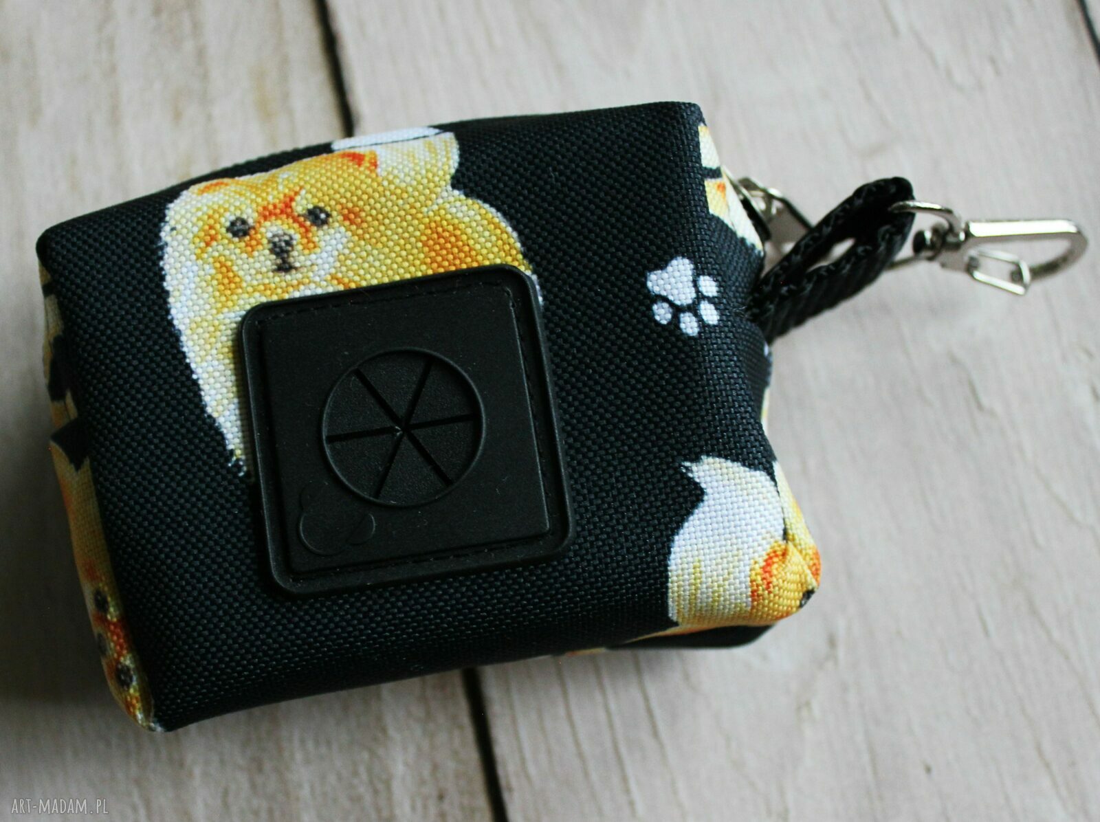 Saszetka na smaczki i woreczki - zestaw spacerowy Pomeranian Szpic (handmade)