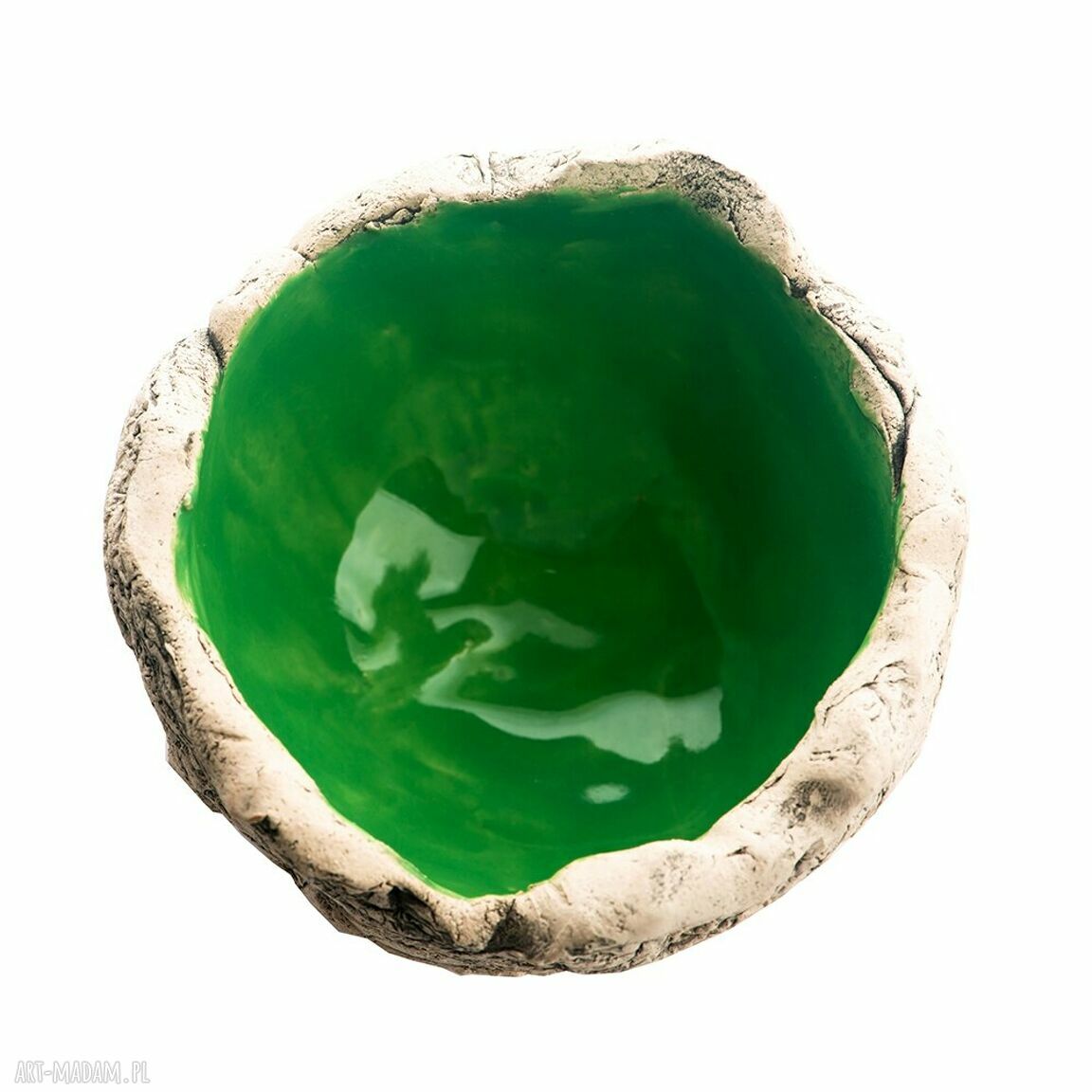 Zestaw trzech wiosennych, soczystych miseczek ceramicznych