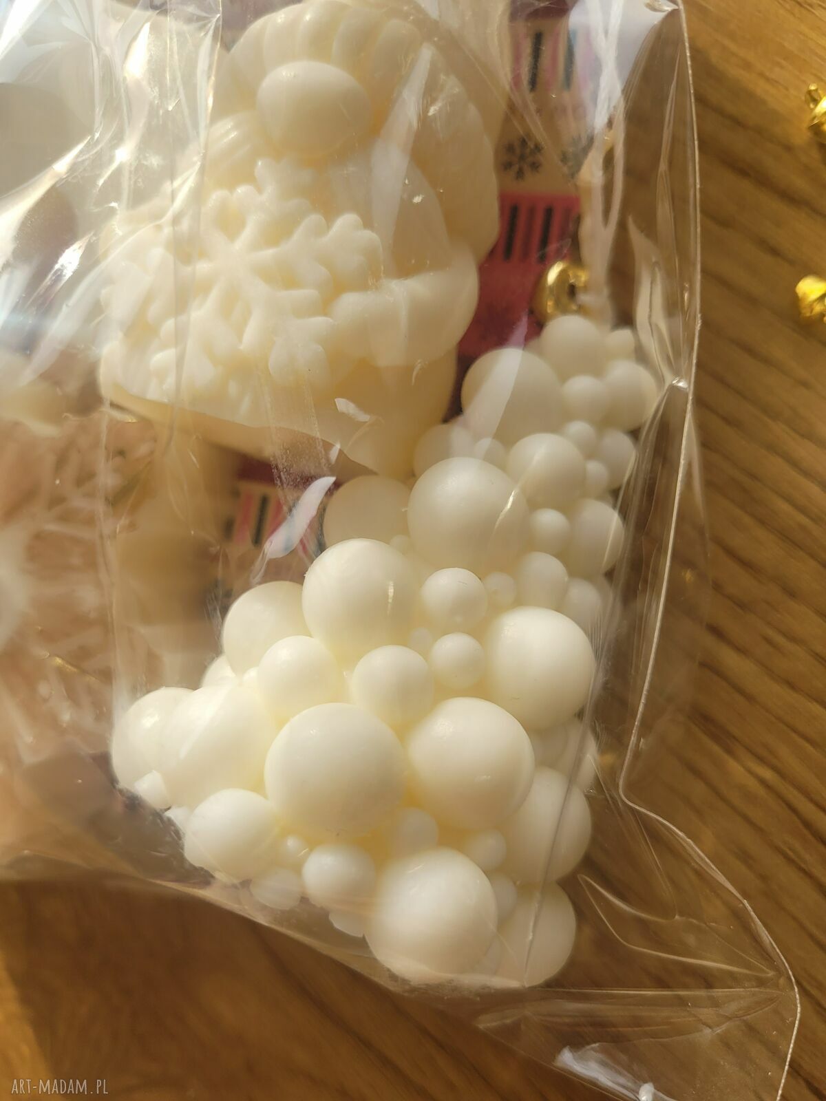Zestaw świec sojowych handmade na Mikołajki i Boże Narodzenie