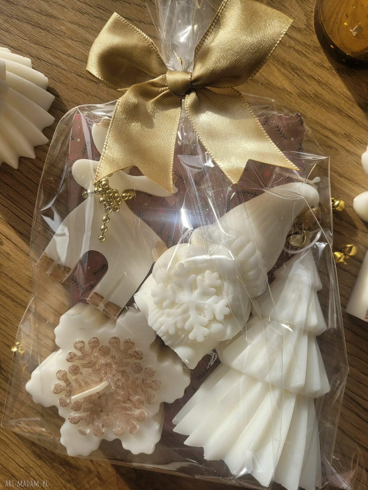 Zestaw upominkowy świec sojowych handmade - Boże Narodzenie