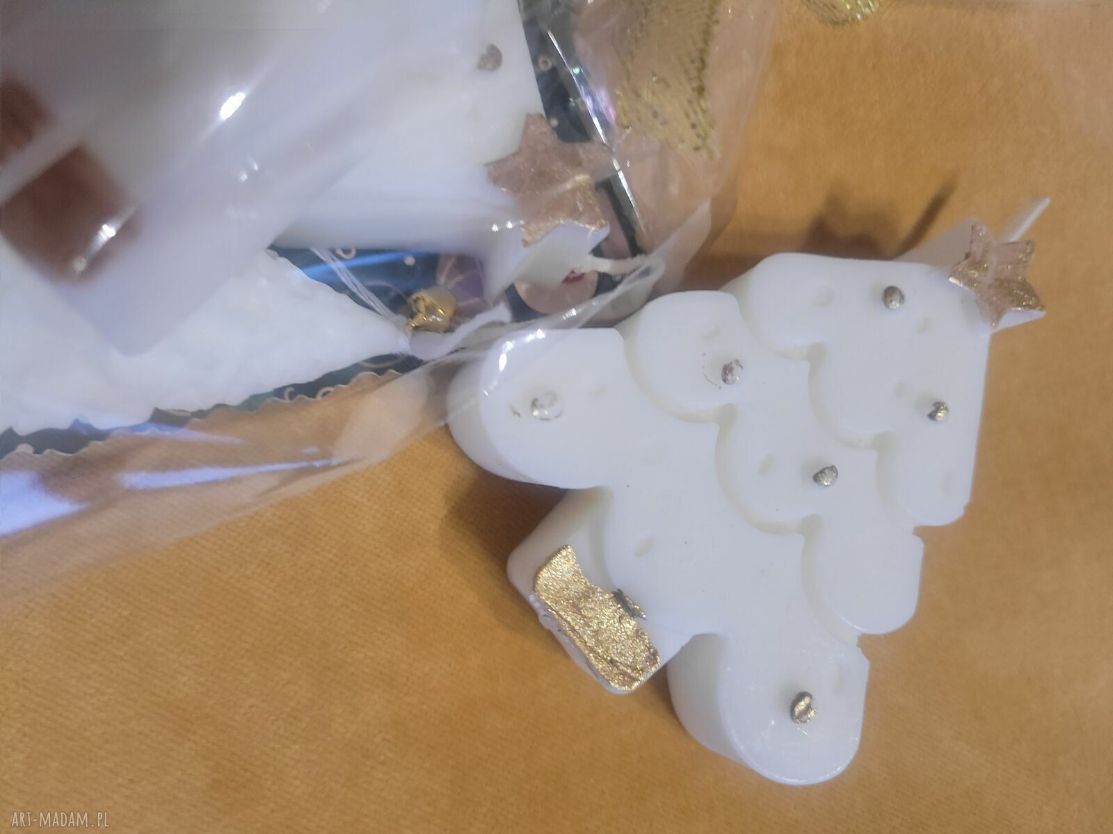 Zestaw upominkowy świec sojowych handmade - ręcznie malowane