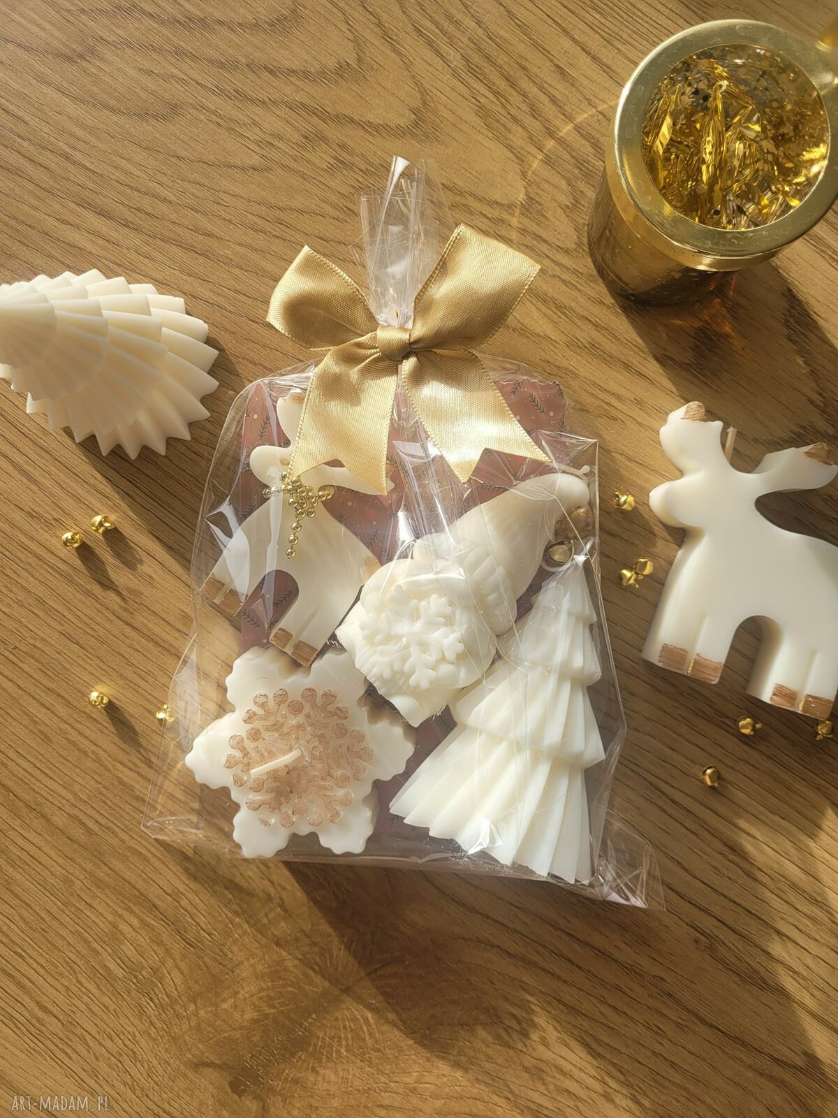 Zestaw upominkowy świec sojowych handmade - Boże Narodzenie