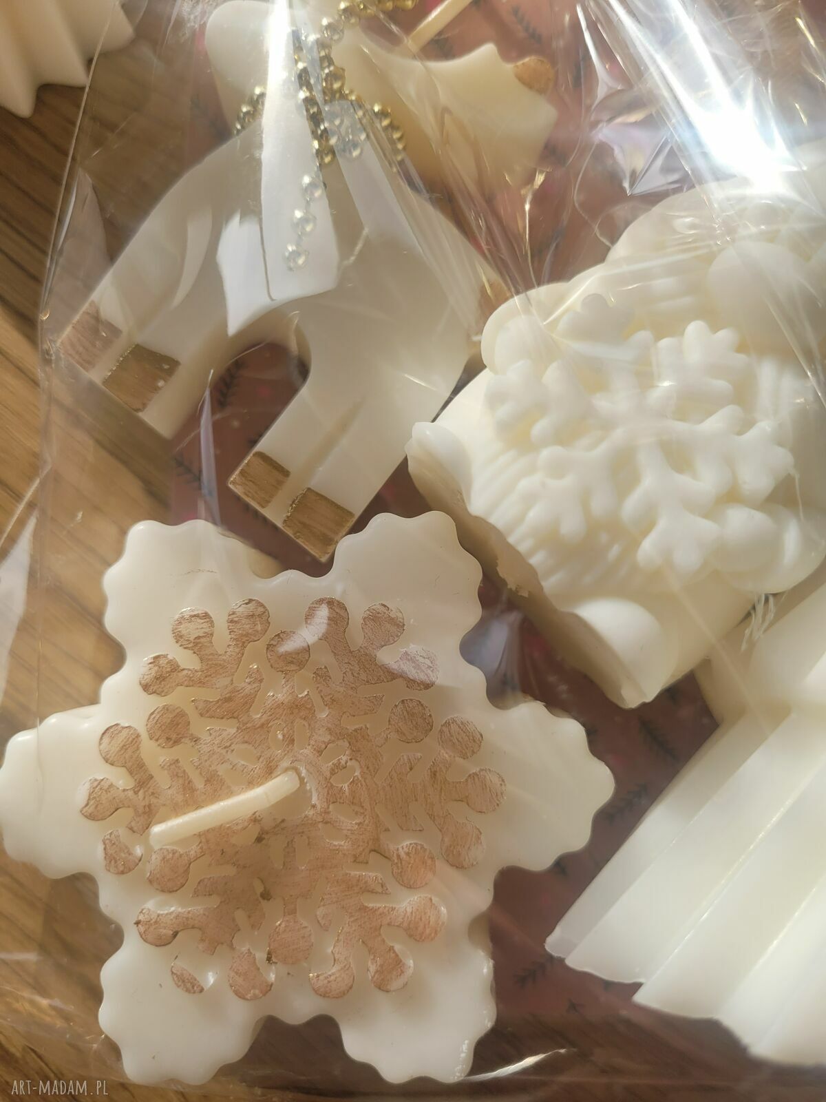 Zestaw upominkowy świec sojowych handmade - Boże Narodzenie