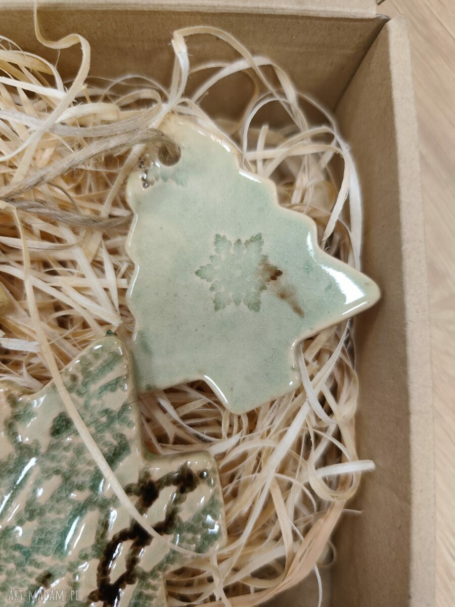 Zestaw zawieszek ceramicznych na choinkę - Boże Narodzenie (Wolna Chwila)