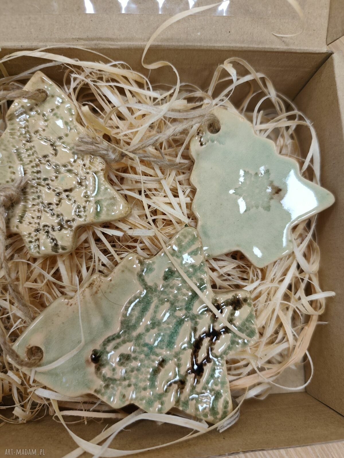 Zestaw zawieszek ceramicznych na choinkę - Boże Narodzenie (Wolna Chwila)