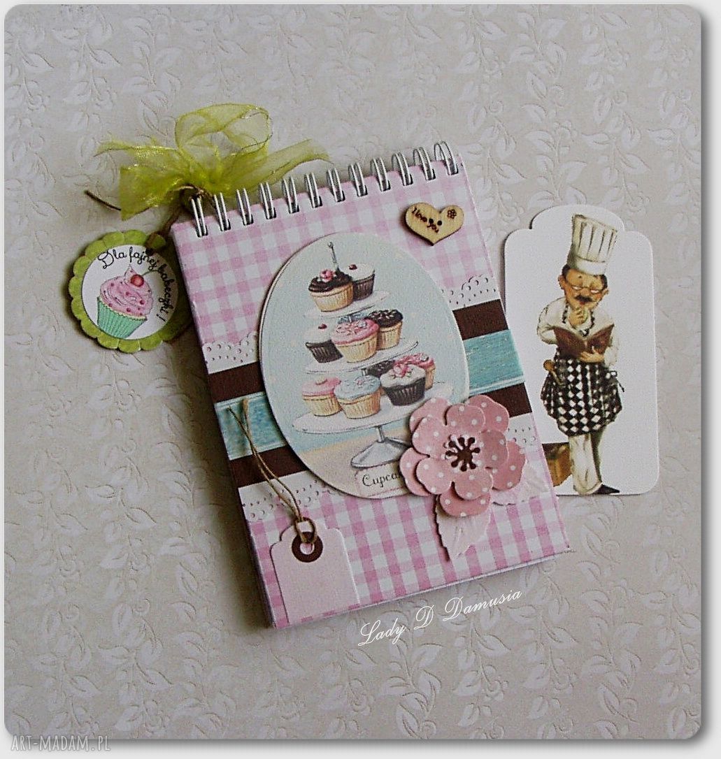 unikalne scrapbooking notesy zeszyt kulinarny damusia