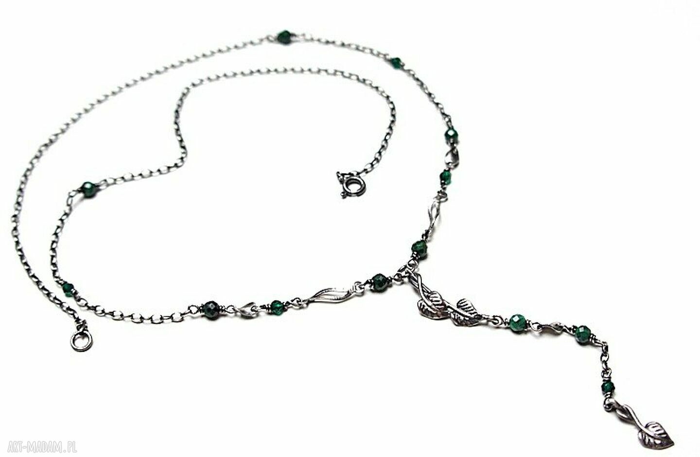 naszyjniki: Zielone pnącze vol. 2 naszyjnik Ręcznie zrobione