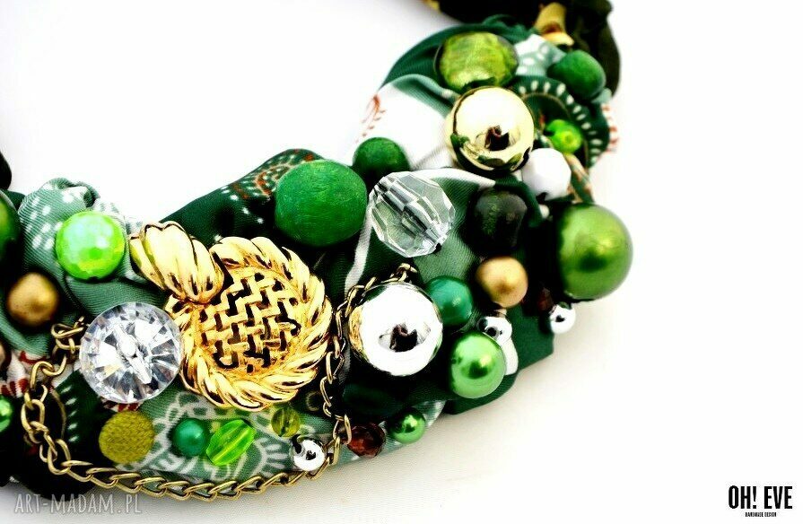 ZIELONO MI naszyjnik handmade