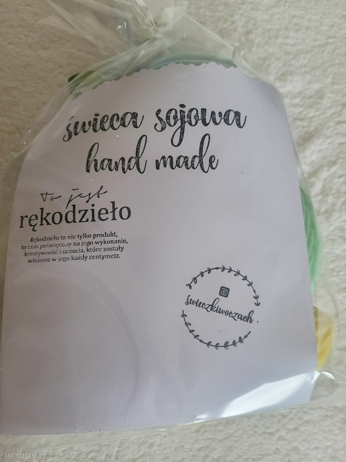 Zielono mi... Zestaw świec sojowych handmade na Wielkanoc