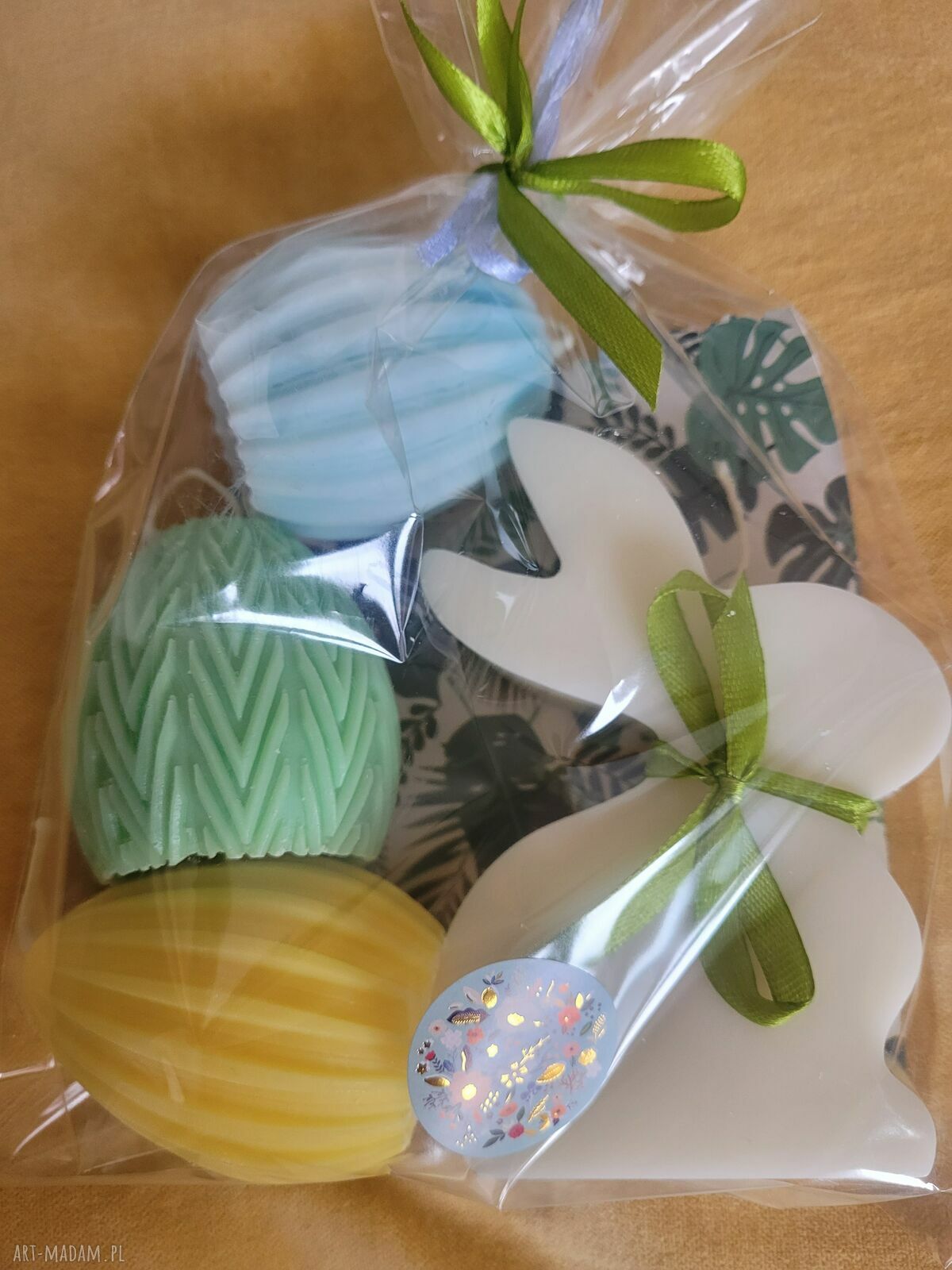 Zielono mi... Zestaw świec sojowych handmade na Wielkanoc