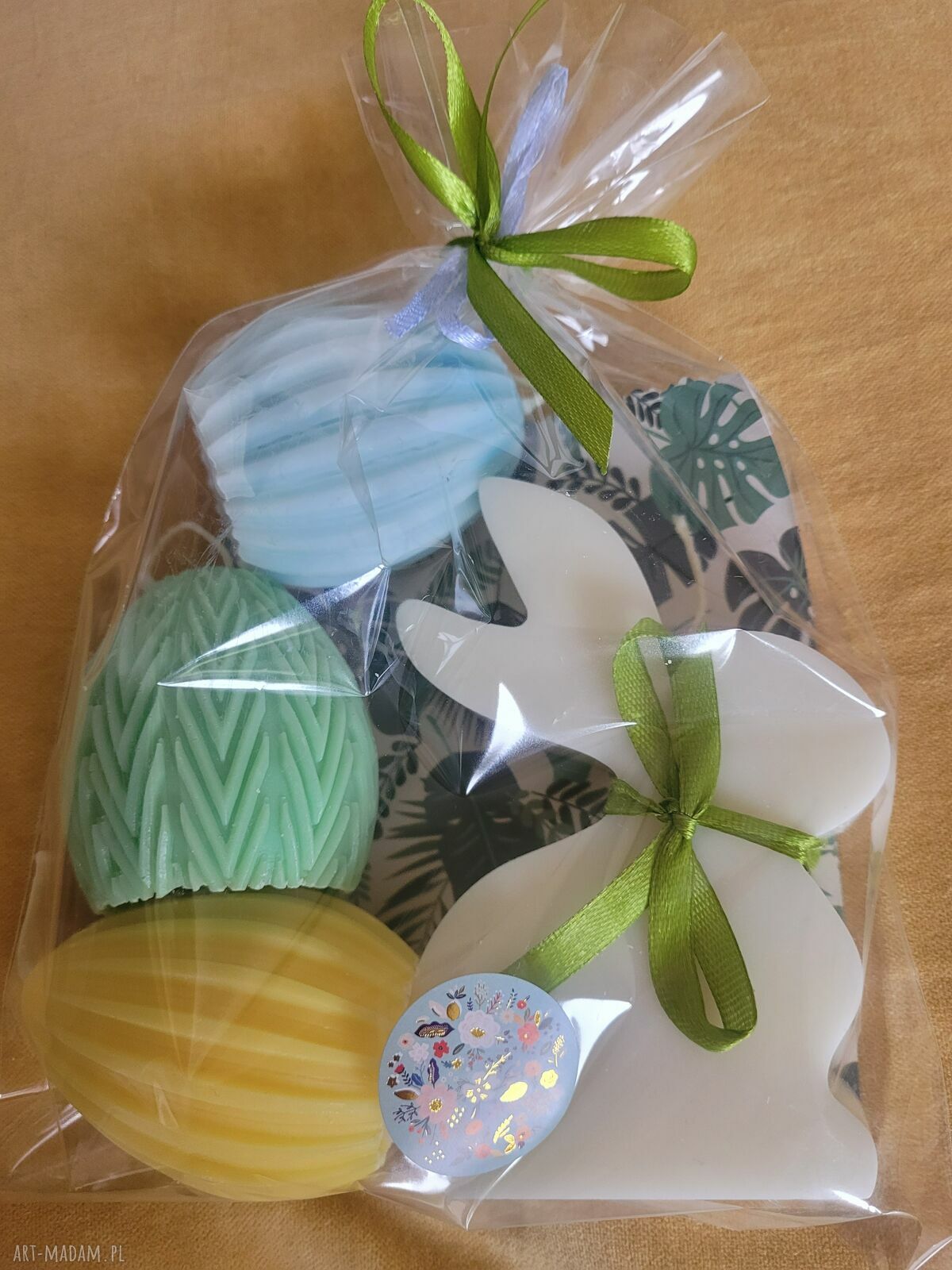 Zielono mi... Zestaw świec sojowych handmade na Wielkanoc