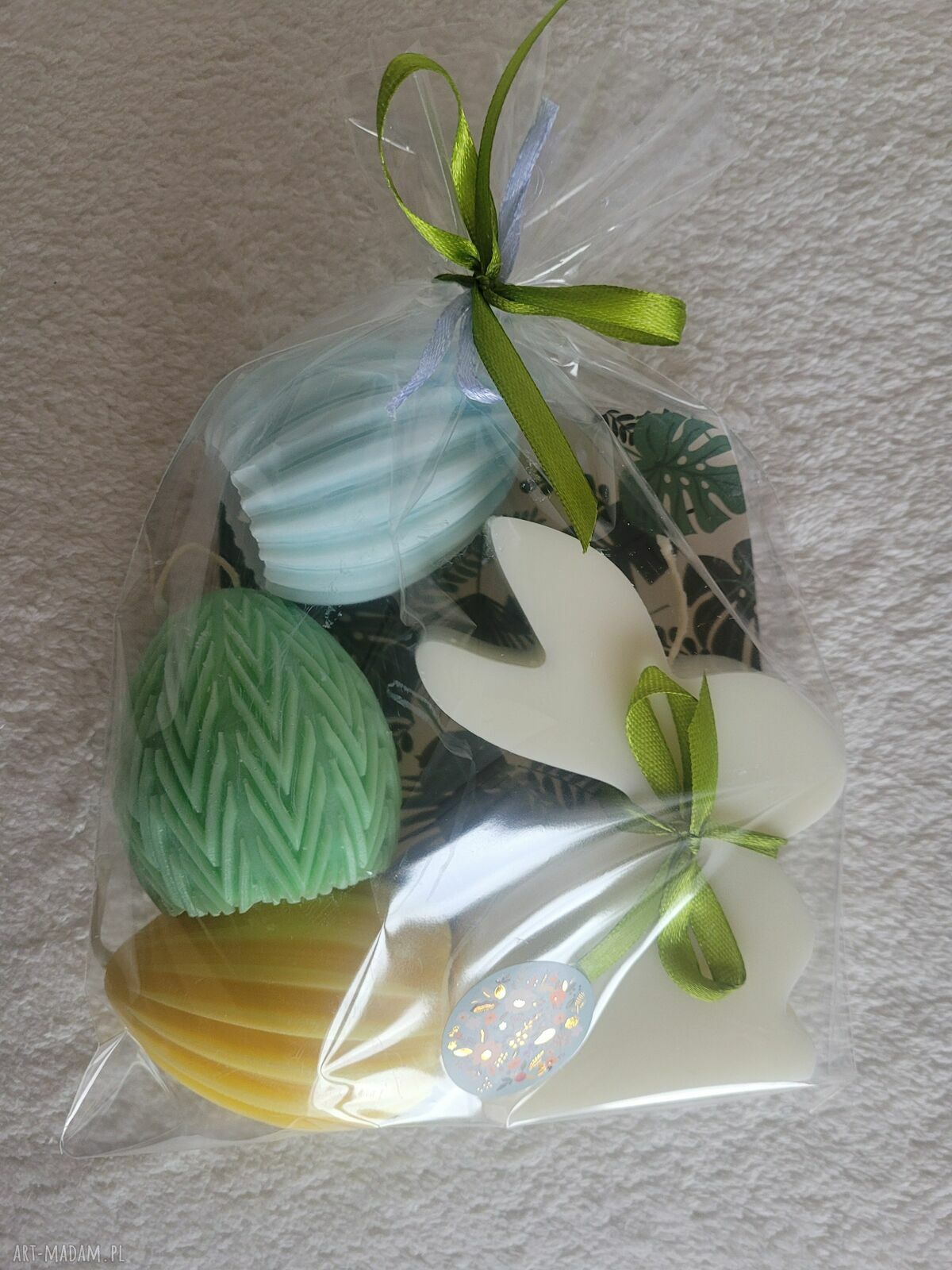 Zielono mi... Zestaw świec sojowych handmade na Wielkanoc