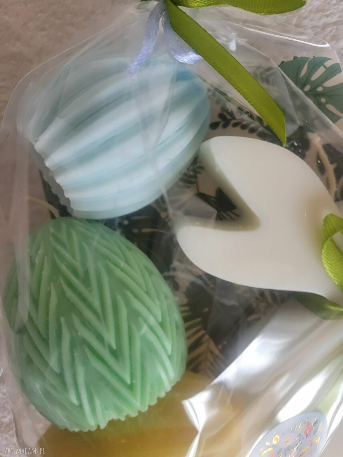 Zielono mi... Zestaw świec sojowych handmade na Wielkanoc