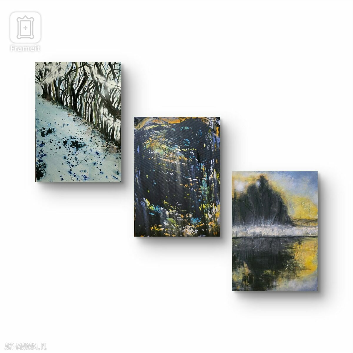 Obraz Zimoqa - zimowy pejzaż akrylowy na płótnie 50x70x1 cm
