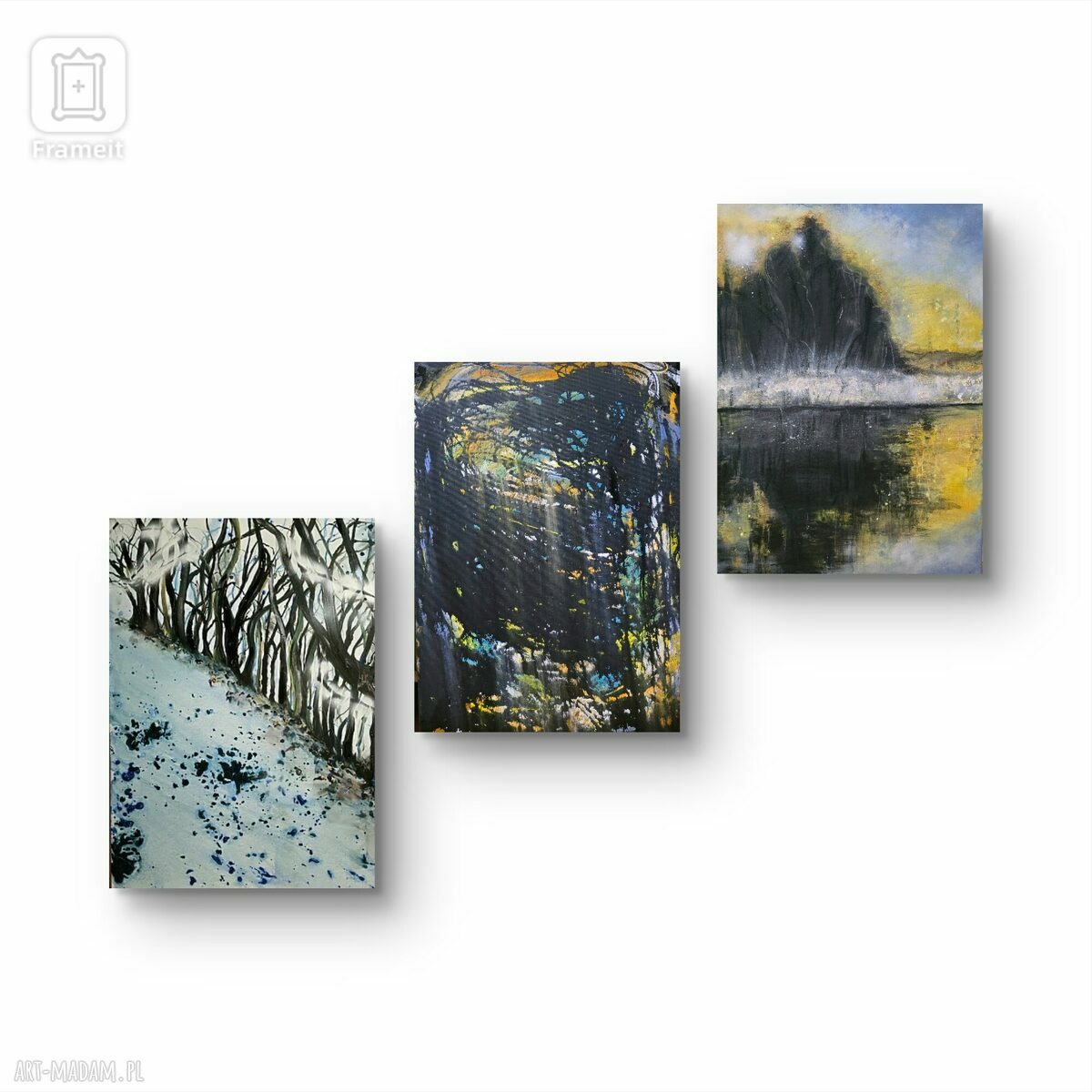 Obraz Zimoqa - zimowy pejzaż akrylowy na płótnie 50x70x1 cm