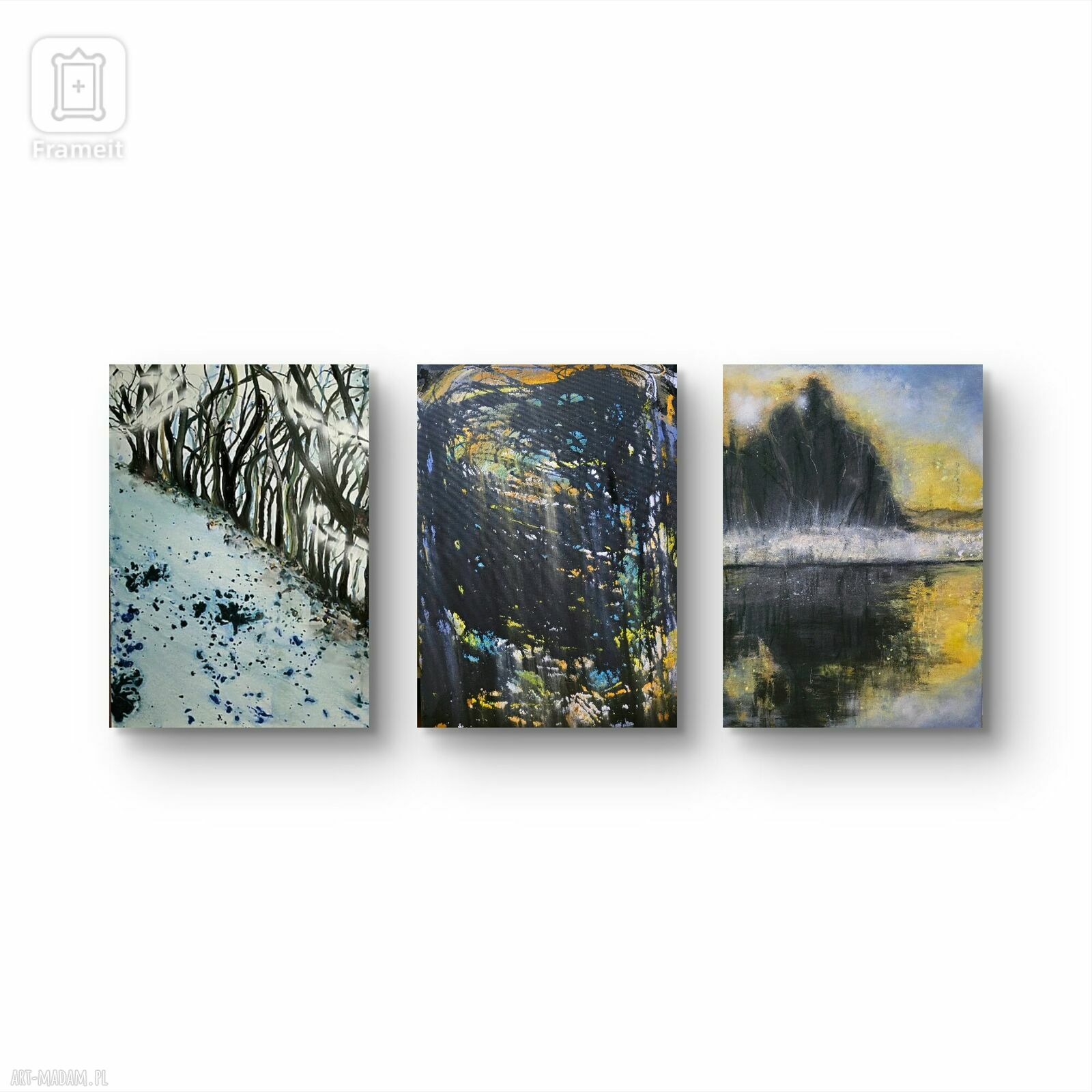 Obraz Zimoqa - zimowy pejzaż akrylowy na płótnie 50x70x1 cm