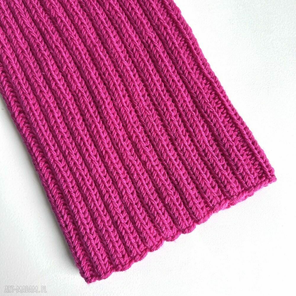 Czapka zimowa damska HELLI 100% Baby Merino w kolorze fuksji