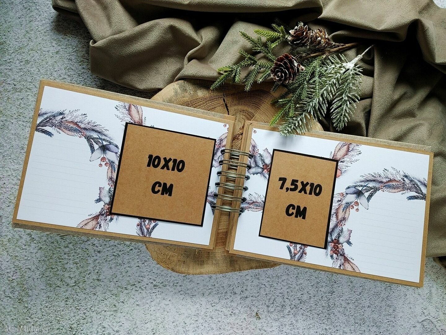 Album scrapbooking 'Zimowe wspomnienia' - zimowa pamiątka na święta