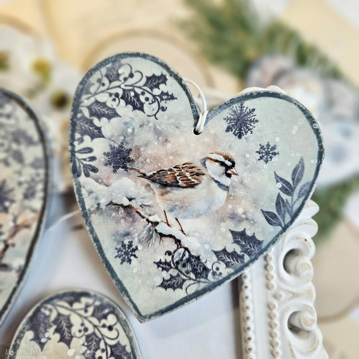 upominek na święta: Zimowe dekoracje ręcznie zrobione