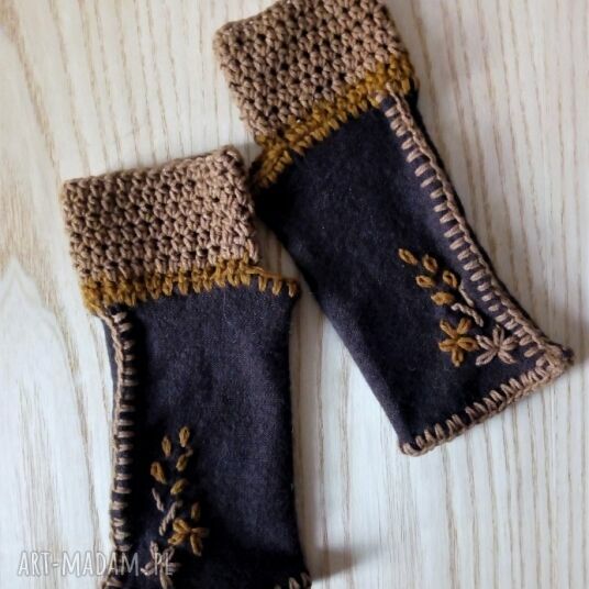 Mitenki wełniane na jesień i zimę The Wool Art