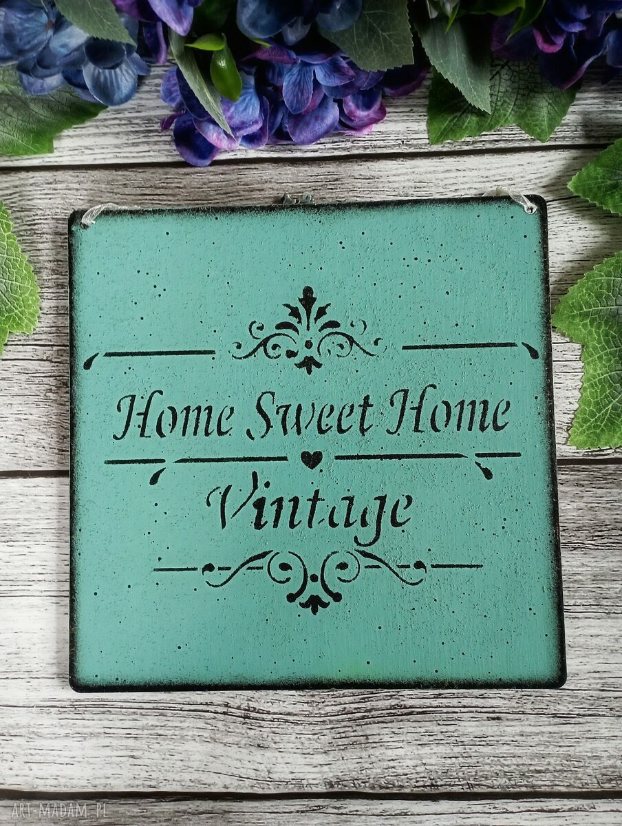 Zimowy medalion z jeleniem - ręczny decoupage shabby chic vintage 20x20 cm