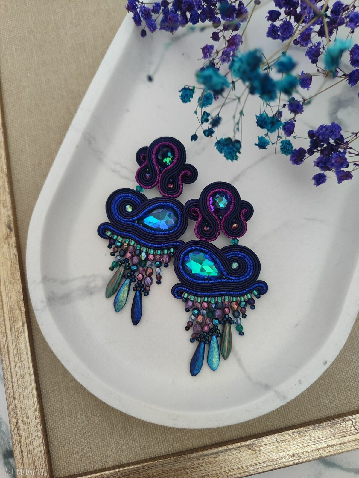Kolczyki Glam Boho - ekstrawagancki, kolorowy projekt