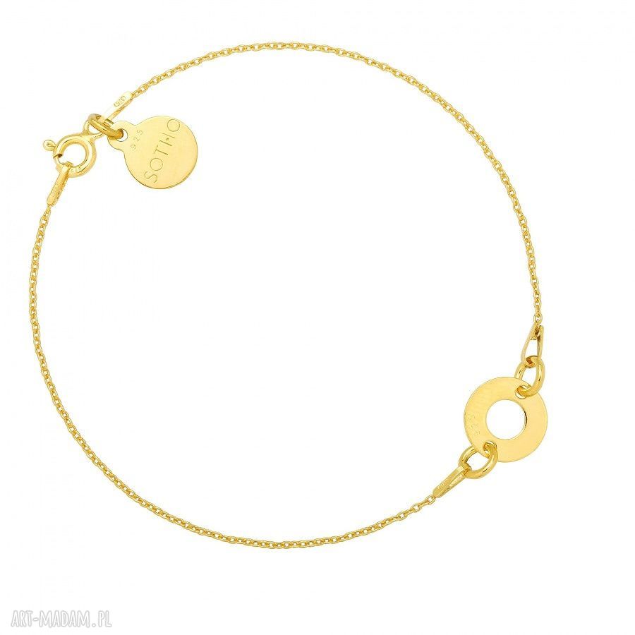 Złota bransoletka delikatna łańcuszkowa karma modowa what