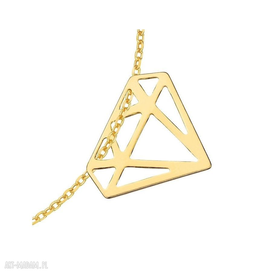 bransoletki: ZŁOTA BRANSOLETKA Z DIAMENTEM autorskie