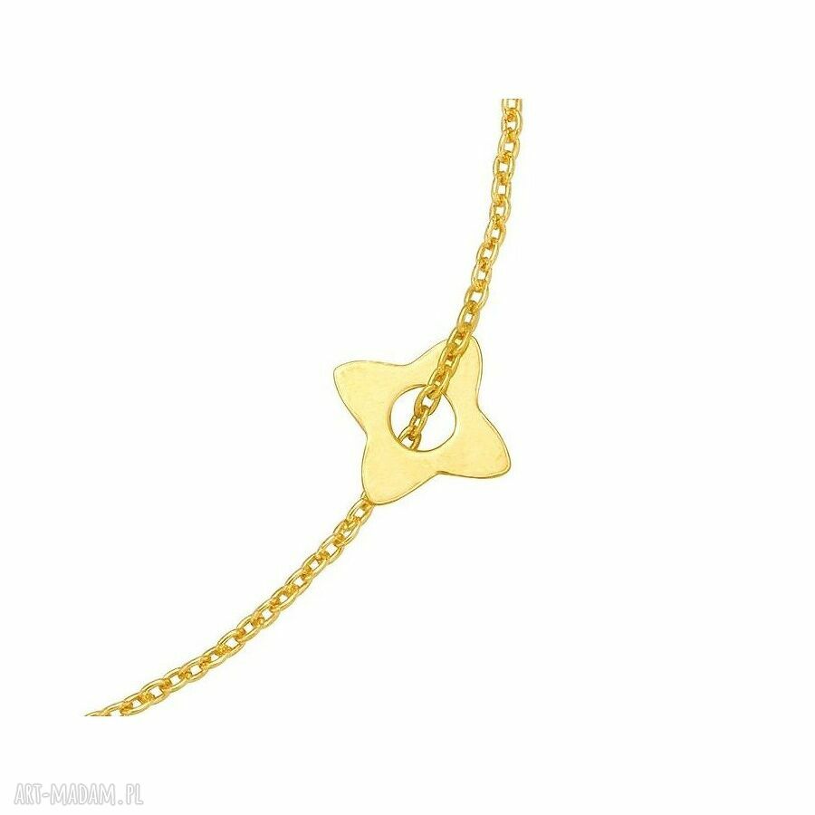 bransoletki: Złota bransoletka z malutką rozetką Autorskie