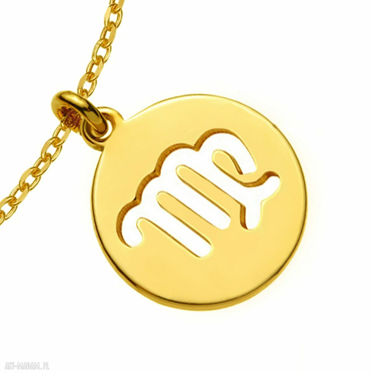Złota bransoletka z zodiakiem Panny (Virgo)