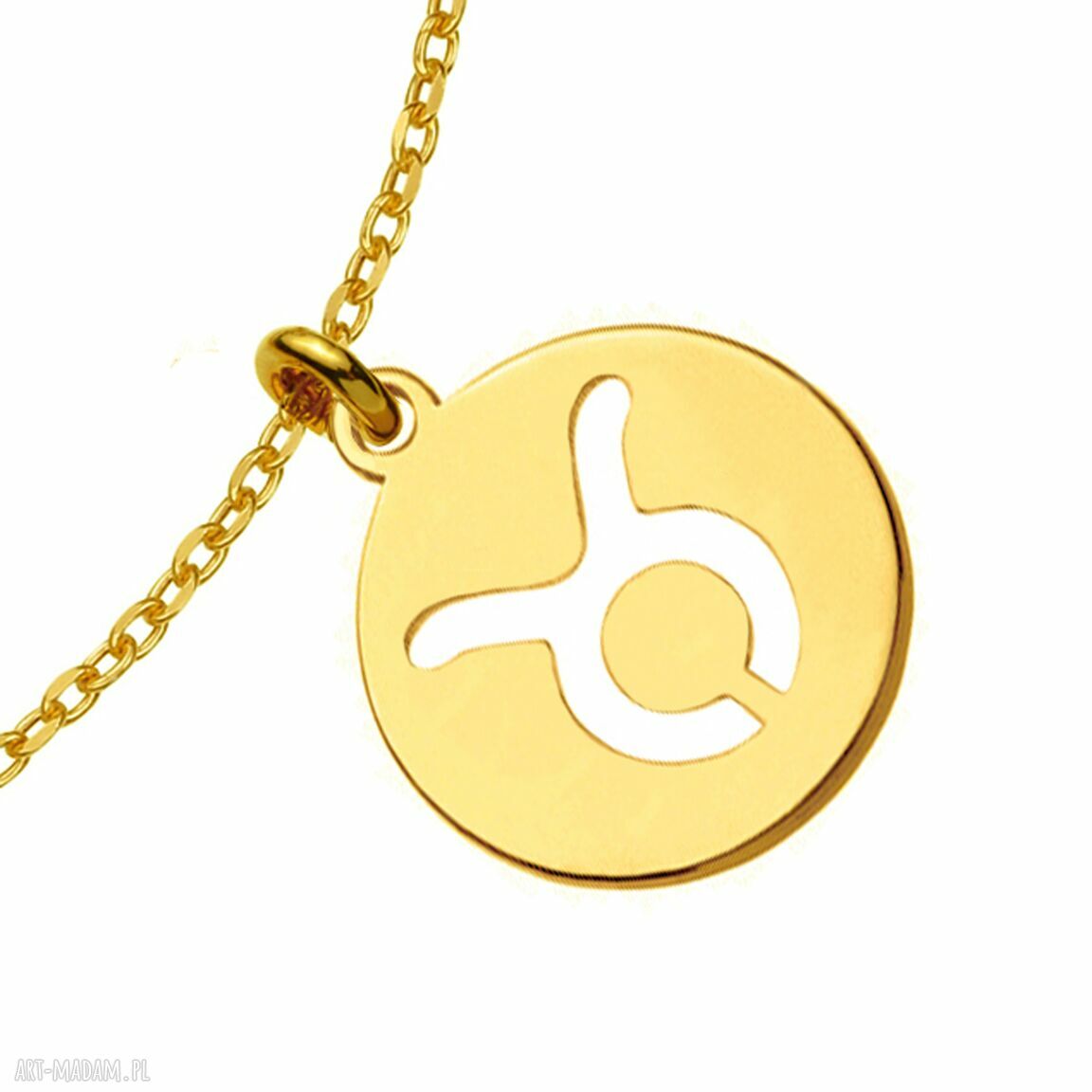 Złota bransoletka z zodiakiem Byka